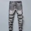 Designer Men's Jeans Fashion Luxury Slim Elastic Bee Brand Business Pants Byxor Classic Style Male Denim Leisure Trousers 2519