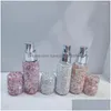 Bouteilles de stockage Bocaux 10 ml par bouteille Résistant à l'usure Portable Brillant Exquis Luxueux Anniversaire Cadeau Plastique Intégrer Strass Spray Fo Dhs8Y