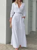 Dwuczęściowe spodnie Kobiety Foridol Koszulka długa garnitury 2 Zestaw Women Sleeve Szerokie legalne białe wiosenne letnie stroje 2023 230906