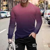 T-shirts pour hommes coton lourd hommes printemps et automne mode chemise de loisirs à manches longues pantoufles d'intérieur