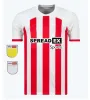 23 24 Sunderland Home Soccer Jerseys Stewart SIMMS Roberts Amad Clarke Dajaku Embleton Evans O'Nien Chemise de football Pritchard Mens Kit Enfants