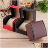 Jewelry Boxes Fashion Watch Durable Pu Leather Watches Cases Bracelet Bangle Wristwatch Box Gift Case Drop Delivery Packaging Display Otqpf