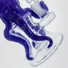 Hockahs Glass Bong 독특한 낙지 모양 높이 6.69 인치 워터 봉 DAB 장비 수제 High Borosilicate 파이프 14.5mm 조인트 유리 그릇