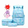 Рюкзаки Рюкзак для детей, школьный рюкзак для девочек с коробкой для завтрака, набор сумок для подростков, детский водонепроницаемый школьный рюкзак Mochilas 230906