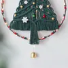 Tapisseries Macramé Arbre De Noël Tenture Murale Tapisserie Glands Cloches Flocon De Neige Tissé À La Main Boho Décoration Décor Pour Salon Enfants Cadeau