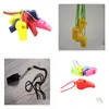 Noise Maker 2021 3250 Pcs Promotion Colorf Plastic Sport Whistle With Lanyard Colors Mixed Drop Delivery Home Garden Festive Party S Dhmze