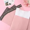 Storage Bags 50Pcs Pink Poly Mailer Waterproof Mailing Envelopes Self Seal Post Transport Thicken Courier Bag 16 Sizes 230906