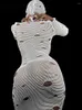 Повседневные платья Nibber, сексуальное платье миди с капюшоном, женское прозрачное открытое осеннее платье с длинным рукавом, полночное облегающее платье, Vestidos, уличная одежда