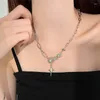 Kolye Kolyeleri Köpüklü Ay Işığı Taş Kolye Kadınlar için Yıldız Işığı Düzensiz Uzun Tassel Zincir Chokers Aksesuarlar Moda Takı