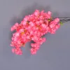 delicacy 100 CM Long Artificial Flowers Bouquet Simulation Cherry Blossom Flower White Pink Champagne Available For Home Wedding Party Decoration Supplies