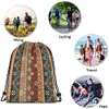 Other Festive Party Supplies Colorf Boho Floral Dstring Bags Backpack Bag Bohemian Style Tribal Art Batik Seamless Pattern Sport Gym S Ot0Bm
