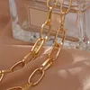 Choker 2023 Punk złoty łańcuch Naszyjnik dla kobiet skręć grube grube naszyjniki biżuterii na szyi żeńska collier