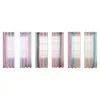 Curtain Transparent Rod Pocket Window Panels Yarn For Sliding Glass Door Living Room Kitchen Bedroom