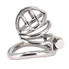 Male Chastity Devices Metal Mens Small Cock Cage Stainless Steel Penis Restraints Locking Cock Ring BDSM Bondage