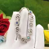 projektant bransoletki luksusowe projektant bransoletki dla kobiet kwiat bransoletki litery srebrne bransoletki modne modne fajne męskie bransoletki Wysokiej jakości prezenty ładne