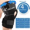 Elleboogkniebeschermers 1PC Kniebrace met dubbele metalen zijstabilisatoren Kniesteun Verstelbare compressie Ademende patellabeschermer Artritisbeschermer 230905