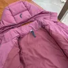 Women's Down Parkas Designer Goose Down Puff Cloud Kurtka Zima solidna haftowa czapka kapelusz z kapturem chleb dla kobiet pps8