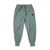 Calças masculinas 2023 marca mens ginásio treinamento joggers casual fitness respirável moda magro sweatpants calças preto pista