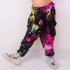 Pantalons Enfants Adultes Bonbons Couleurs Pantalons De Survêtement Personnalité Casual Doodle Printemps Eté Costume De Danse Lâche Harem Hip Hop Pantalon 230906