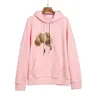 Palm Designer hoodie mens palmangel rosa hoodies vinkel björn grafisk tee street alfabet tröjor stänk bläck kvinnor hoodys trend 214h