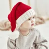 Baretten Baretten Gebreide Baby Kerstmuts Schattig Navidad Pompom Volwassen Kind Zachte Muts Kerstman Jaar Kid Gift Xmas Versieren 2023