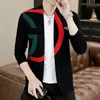 سترات جديدة للرجال ضد Cardigan Cardigan Jackets Long Sleeve أزياء أزياء أزياء مصممة متماسكة