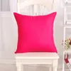 Fronha YWZN Sarung Bantal Warna Permen Sólida Dekorasi Funda De Almohada Kussensloop 230905