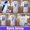 2012 LA Galaxy Retro Soccer Jersey DONOVAN GONZALEZ KEANE MAGEE 2007 Accueil Classique Vintage Maillot de Football Blanc Uniformes Adultes