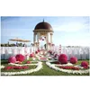 装飾的な花の花輪100pcs/lot人工バラの結婚式のためのロマンチックな花のドロップ配達ホームガーデンフェストotdce