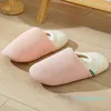 Winter Katoenen Slippers Mannen Vrouwen Wrap Hakken Dempen Houten Vloer Zachte Bodem Suède Fluwelen Bodem Warme Slippers Paar stoffen schoenen