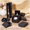 Jewelry Boxes 12Pcs Cardboard Set Gift Box Ring Necklace Bracelets Earring Packaging With Sponge Inside Rec Drop Delivery Packing Disp Dhobg