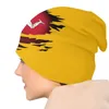 Baretten Isle Of Man Vlag Motorkap Hoed Gebreide Hoeden Mannen Vrouwen Cool Unisex Warme Winter Mutsen Cap