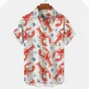 Chemises décontractées pour hommes Floral Hawaiian Hommes Manches courtes Imprimer pour la mode coréenne Vêtements surdimensionnés Tops Vente Importé Chine Plus Taille