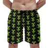 Short de planche pour hommes, drapeau patriotique de la jamaïque, maillot de plage classique, vert jaune, séchage rapide, course à pied, Surf, pantalon court grande taille