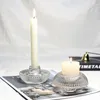 Mum Tutucular Cam Şamdan Romantik Mum İfadesi Akşam Yemeği Mum Sahibi Bar Western Food Masa Centerpieces Candelabro