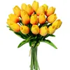 Dekoracyjne kwiaty wieńce 510pcs sztuczny bukiet kwiat Tulip Bukiet prawdziwy dotyk pianki Fałszywy kwiat do dekoracji ślubnej kwiaty do domu ogrodu dekoraive 230906
