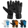 Sporthandskar Professionella målvakthandskar Black Blue Soccer Football Gloves Tillbehör Träning Latex Storlek 7-10 230905