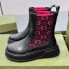 stivali in maglia da donna neri stivaletti con plateau in vera pelle piatti comfort uomo stivali da cavaliere stivaletti con punta tonda appartamenti stivaletti Chelsea scarpe firmate di lusso