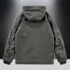 Mensjackor Vinterhuven kassemacka Plush Thicken Parkas Lose Pure Cotton Päls fodrad 230905