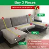 Chair Covers Elastic Stretch Sofa Cover 1 2 3 4 Seater Slipcover Couch for Universal Sofas Livingroom Sectional L Shaped 1PC 230906