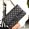 Women Designer Caviar Chain Houdter Handbag Bags Luxurys Fashion Lady Poundes Crossbody Bag Base Pres