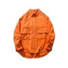 Men's Jackets 2023 High Street Ruffian Cute 3D Pocket Jacket Work Boys' Autumn Fashion Brand Versat