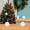 Portacandele 10 pezzi Decorazione natalizia Palline in vaso di vetro trasparente Ornamento per albero in acrilico Decorativo per feste in plastica
