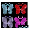 Other Festive Party Supplies 2021 Butterfly Wing Setwing Headband Fairy Wand/Angel Wing/Party Accessories 6Colours 10S Drop Delive Dhgj8