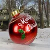 Weihnachtsdekorationen, 60 cm, aufblasbarer Ball für den Außenbereich, aus PVC, riesiger großer Baum, Spielzeug, Weihnachtsgeschenke, Ornamente, Dekor