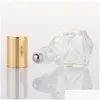 Packing Bottles Wholesale 8Ml Refillable Travel Clear Glass Roller Bottle Essential Oil Per Roll On Cosmetic Container Jar Vial Drop Otkco