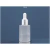 Packing Bottles Wholesale 30Ml Dropper Bottle Small Empty Glass For Oil Eye Refillable With Metal Screw Mouth Drop Delivery Office S Otxj0