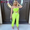 Women's Two Piece Pants PinePear Summer 2 Sport Set Women Strapless Crop Top Loose Suit Jogging Outfits Sportwear Tracksuits Drop 230906