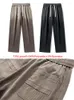 Men's Jeans 2023 Autumn Fashion Gradient Drawstring Lyocell Wide-Leg Straight Denim Pants Casual Cotton Baggy Jean Trousers