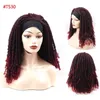 Cheveux humains en vrac noir bandeau perruque Afro Crochet Twist tressé perruque synthétique bandeau Dreadlock perruques pour les femmes noires usage quotidien 230906